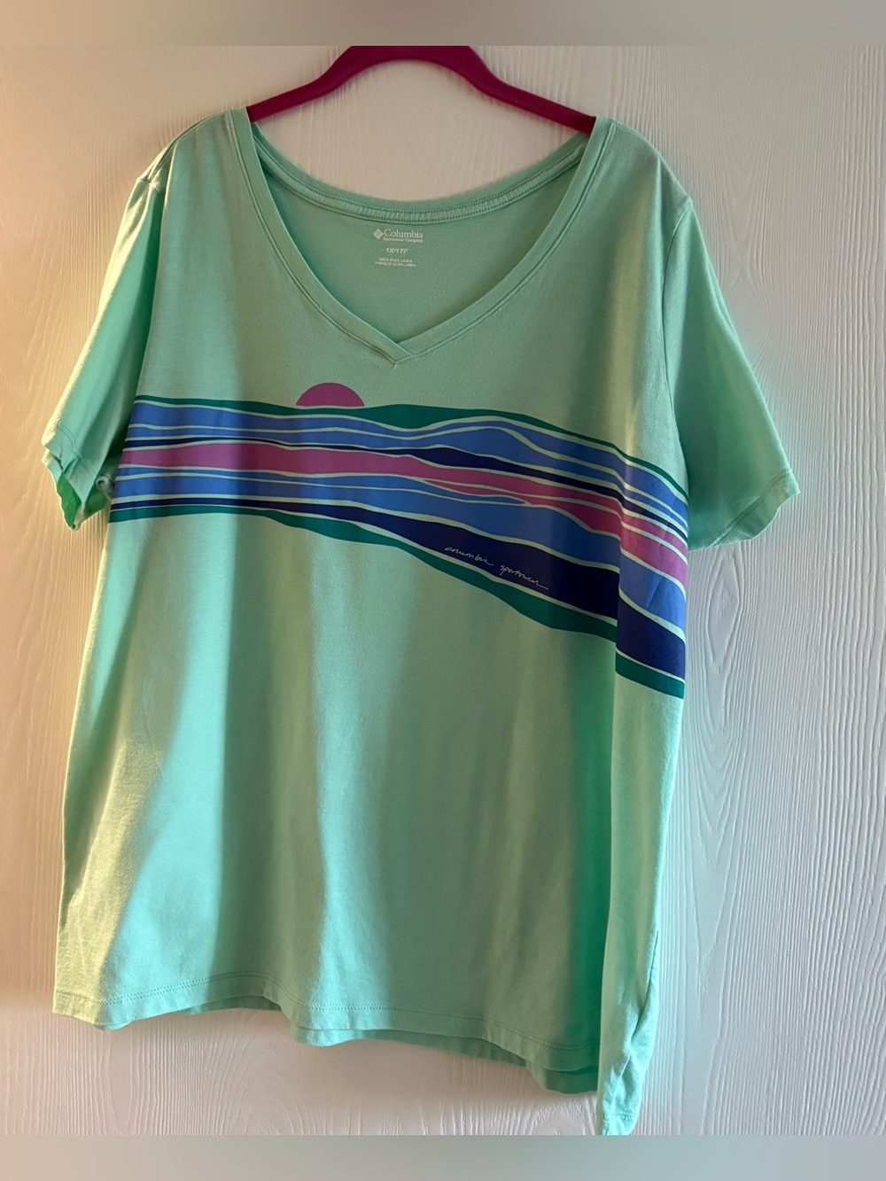 Women’s Columbia Sportswear shirt sleeve lightweight top 1X